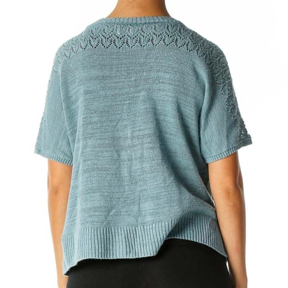 Van Heusen Blue Knitted Cardigan - Picture 3 of 3